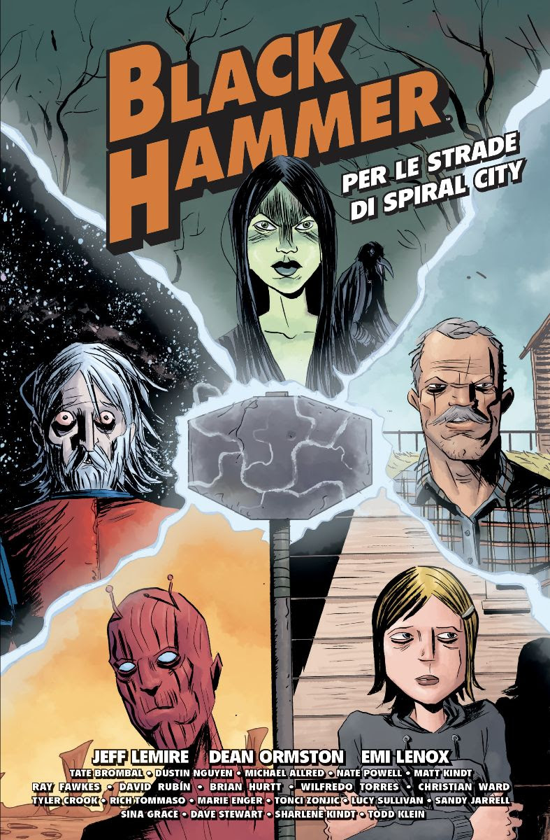 Black Hammer: Per le strade di Spyral City, copertina di Jeff Lemire