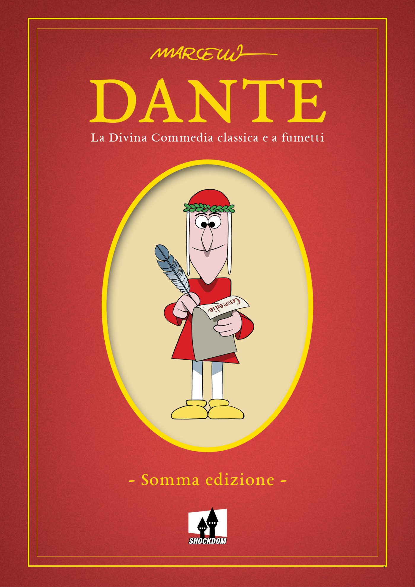 Dante - La divina commedia classica e a fumetti, copertina di Marcello