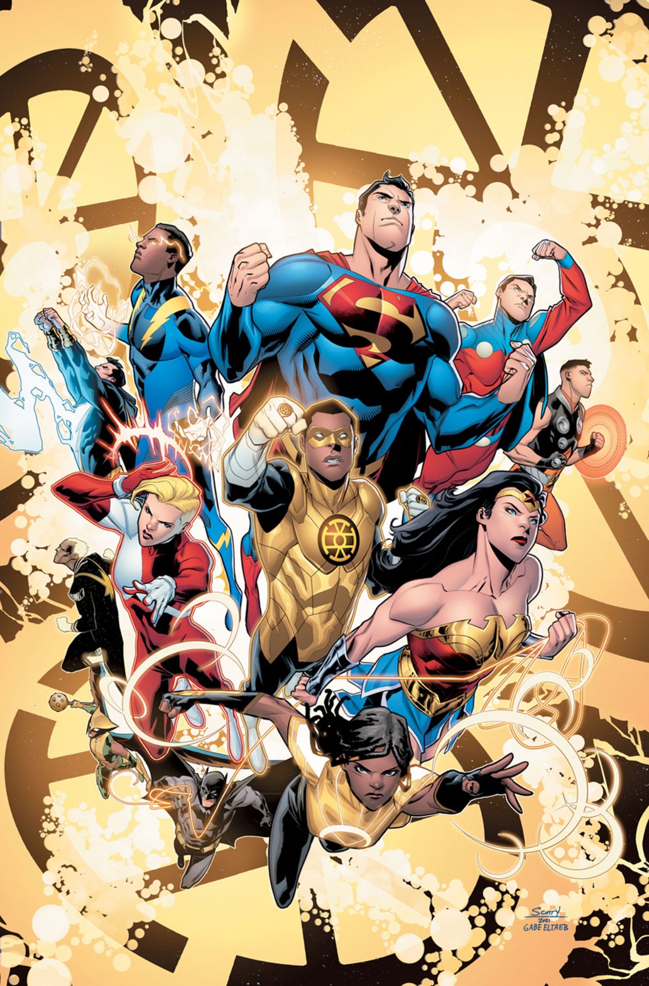 Justice League Vs. The Legion of Super-Heroes #1, copertina