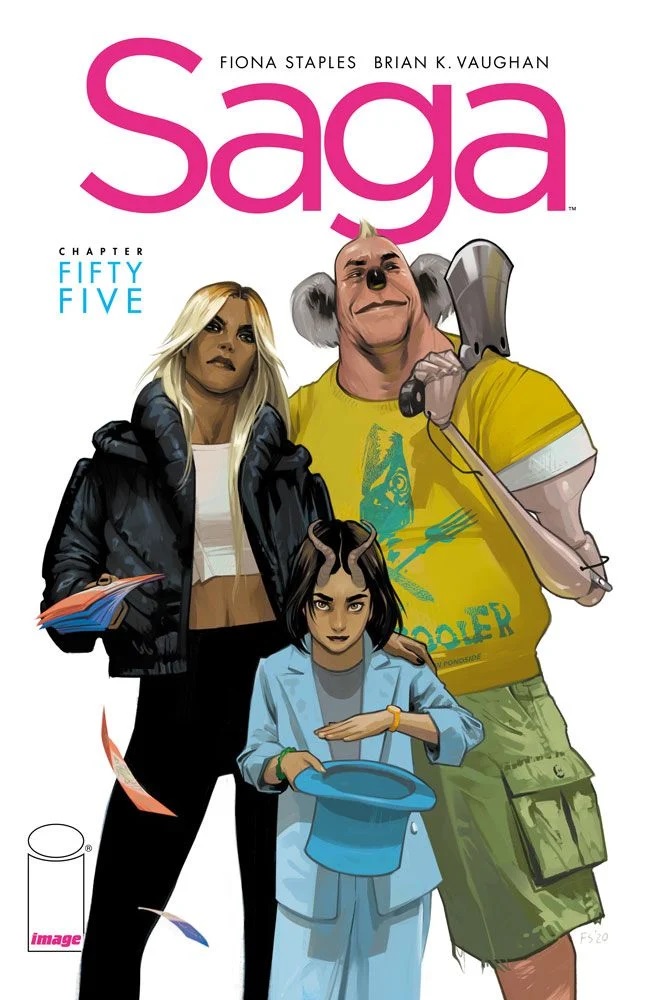 Saga #55, copertina di Fiona Staples