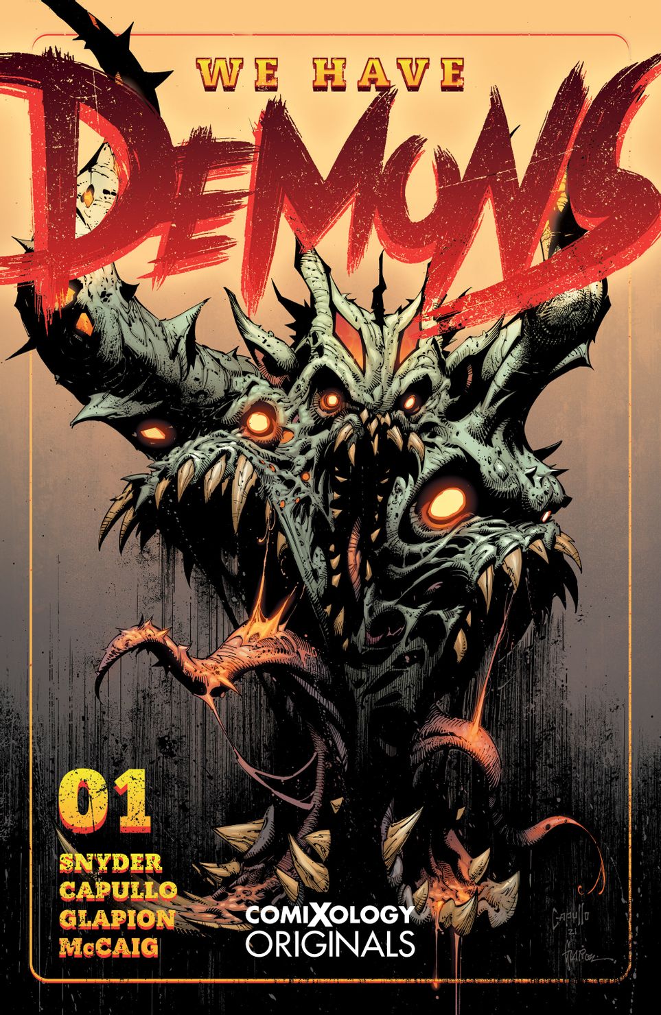 We Have Demons #1, copertina di Greg Capullo