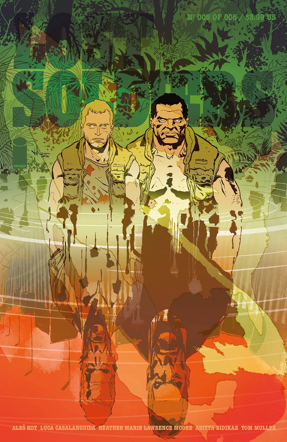 Lost Soldiers #5, copertina di Luca Casalanguida