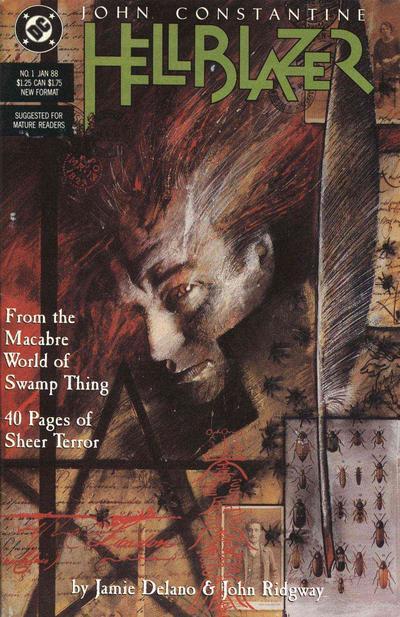 Hellblazer #1 (1988), copertina di Dave McKean