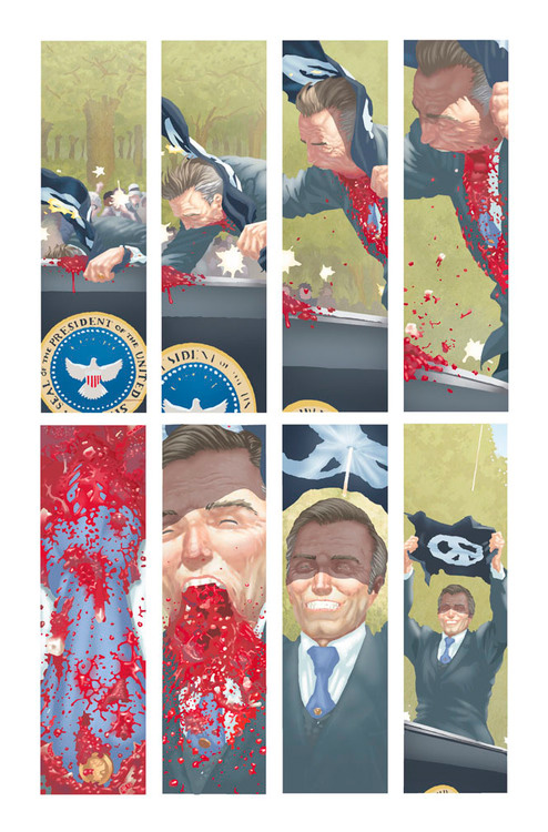 Multiversity: Pax Americana - il layer del colore sottostante il disegno