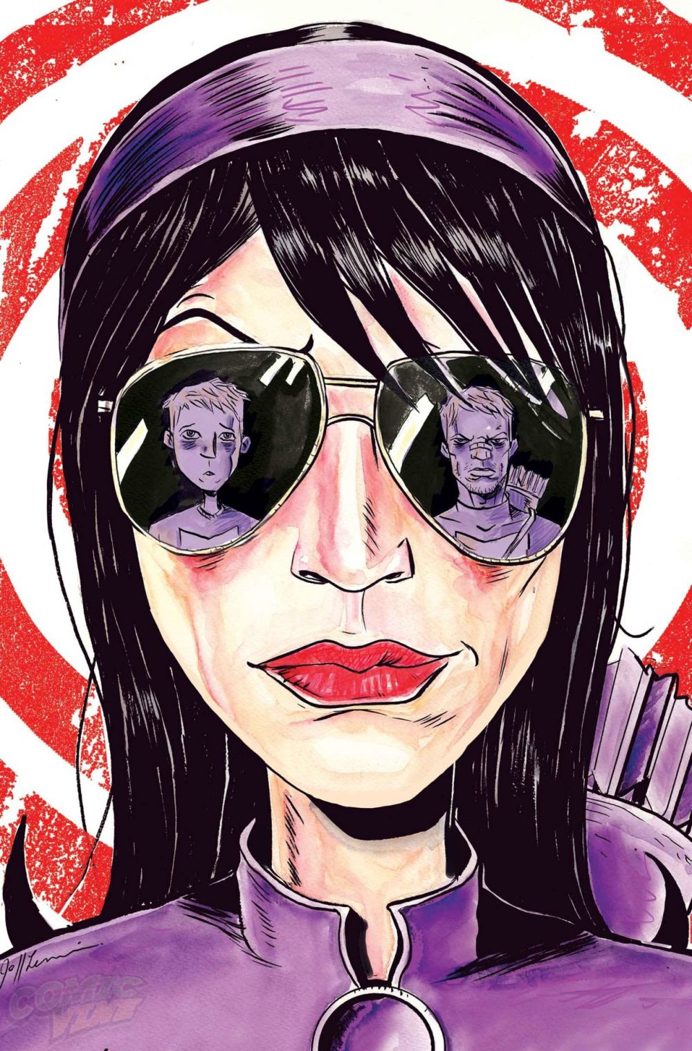 All-New Hawkeye #1, variant cover di Jeff Lemire