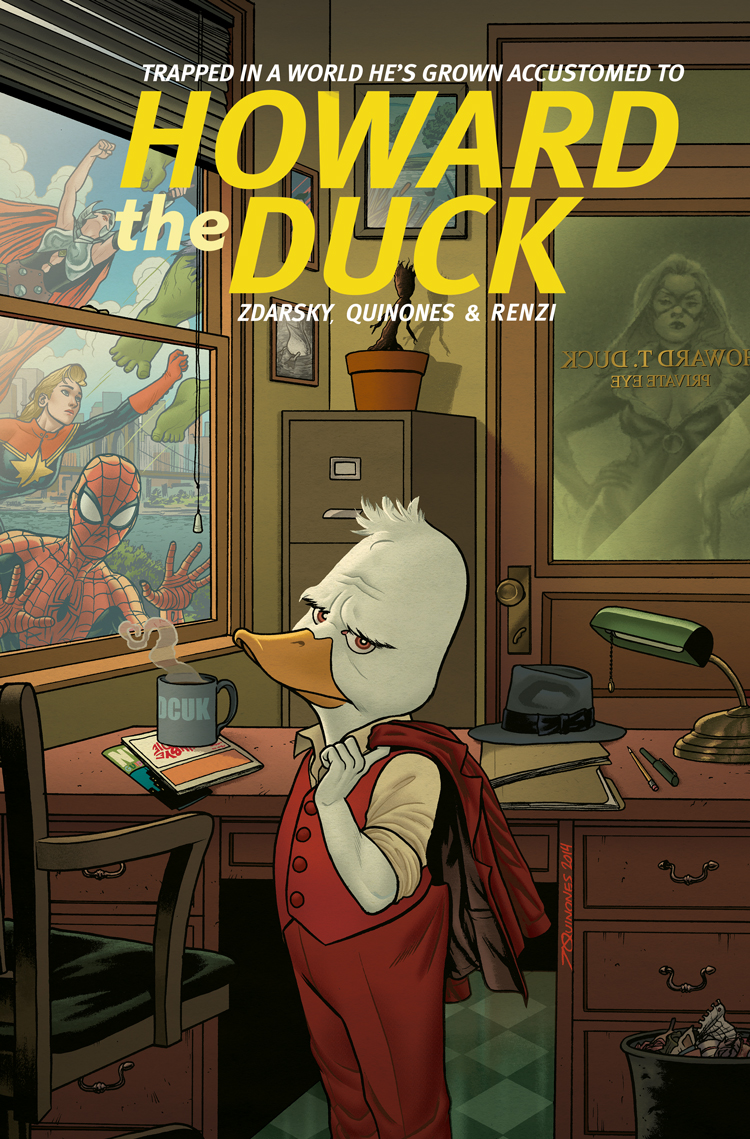 Howard The Duck #1, copertina di Joe Quinones