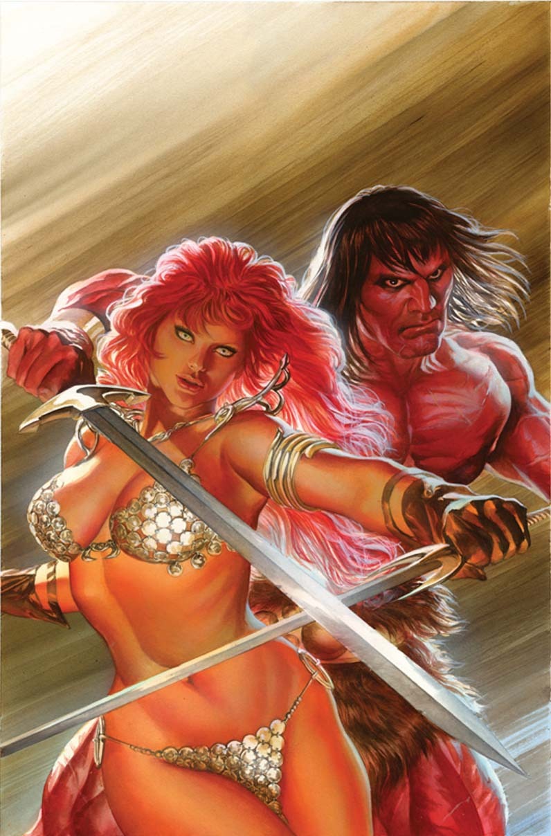 Conan - Red Sonja, copertina di Alex Ross