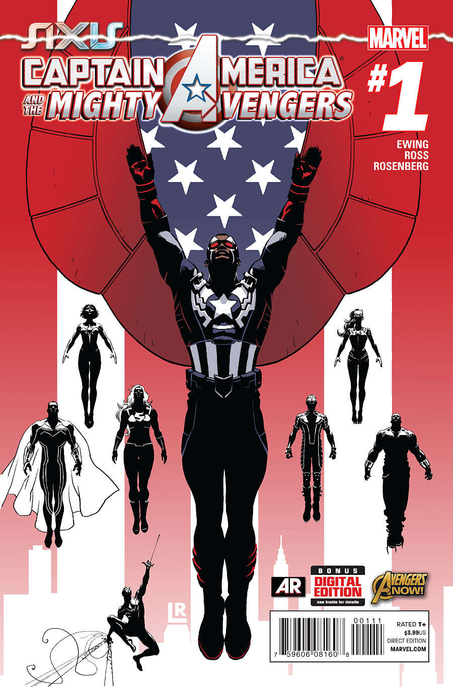 Captain America and the Mighty Avengers #1, copertina di Luke Ross