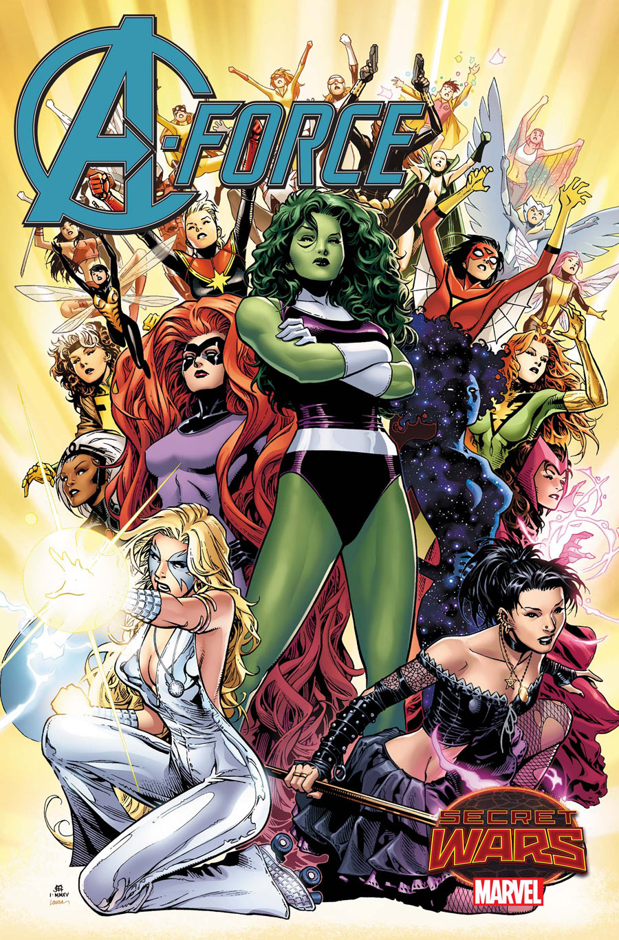 A-Force #1, copertina di Jim Cheung