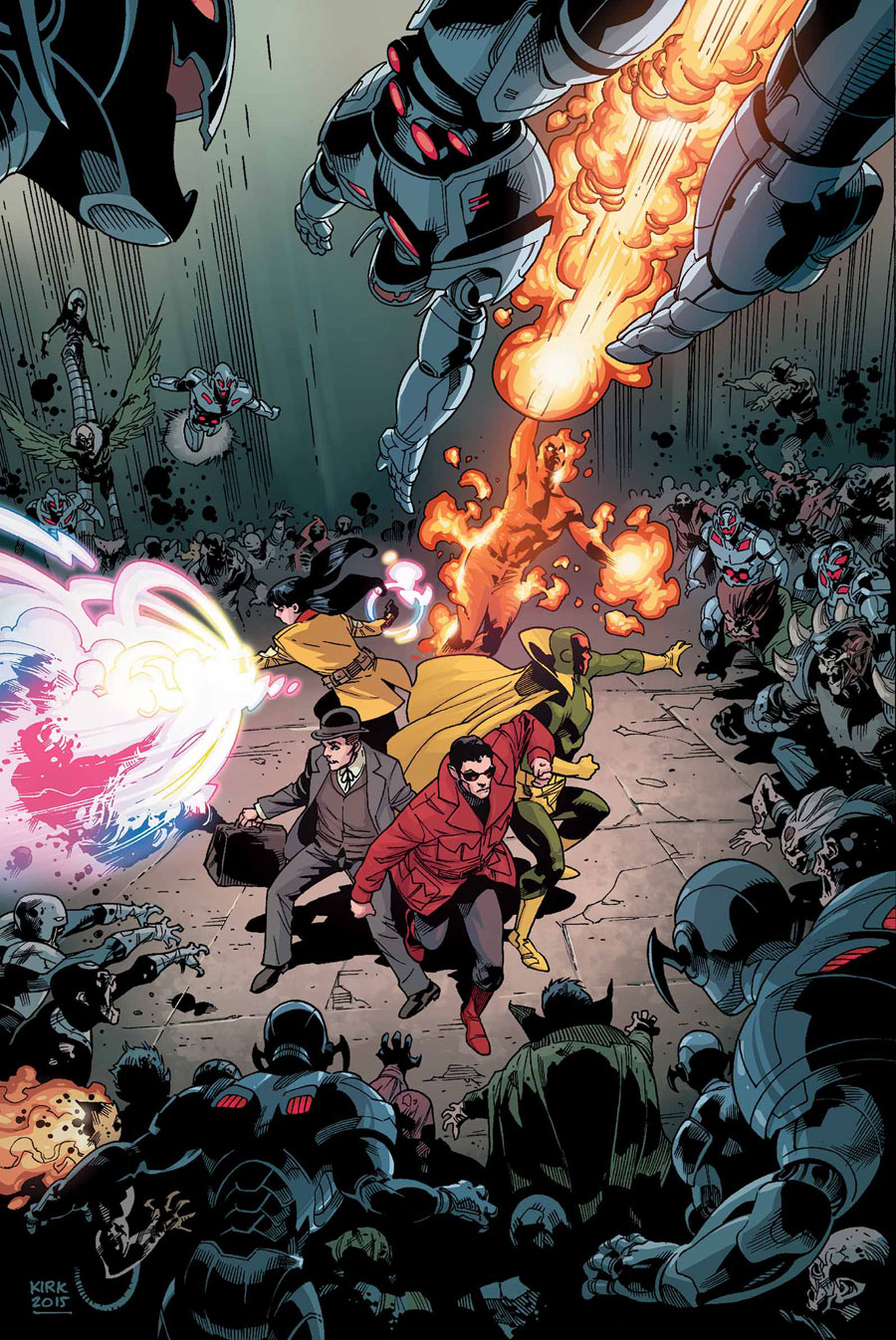 Age of Ultron vs. Marvel Zombies #4, copertina di Leonard Kirk