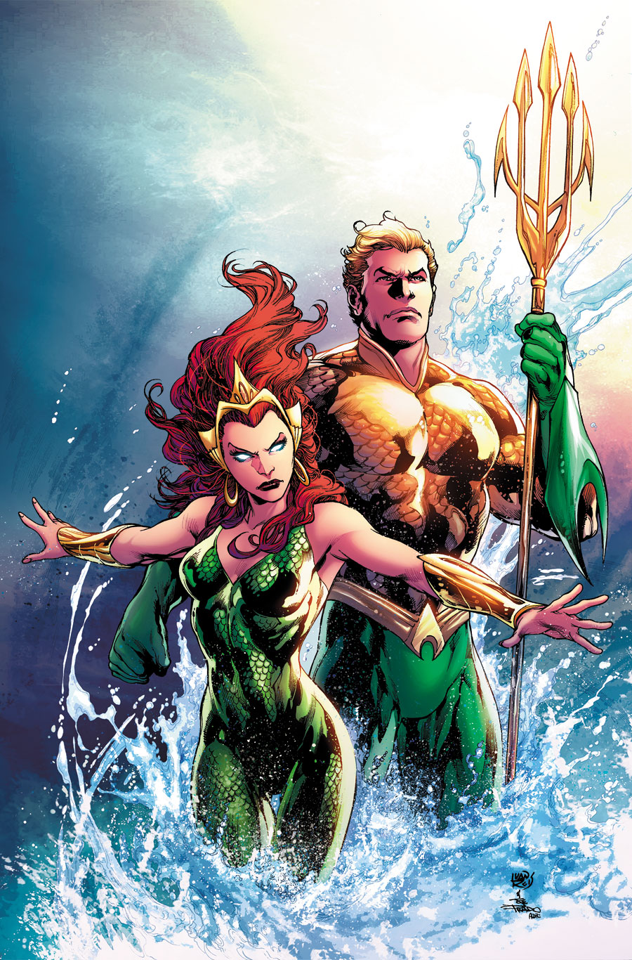 Aquaman #49, copertina di Ivan Reis