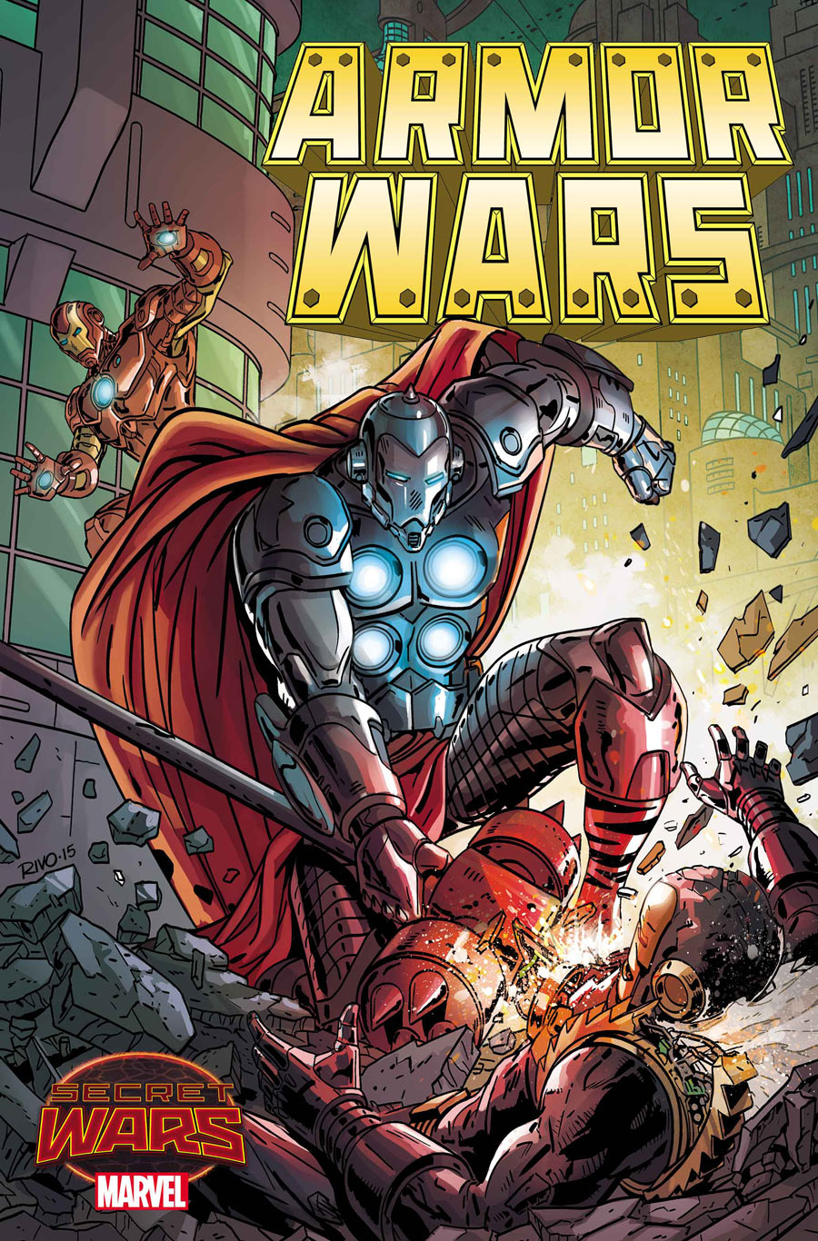 Armor Wars #2, copertina di Paul Rivoche