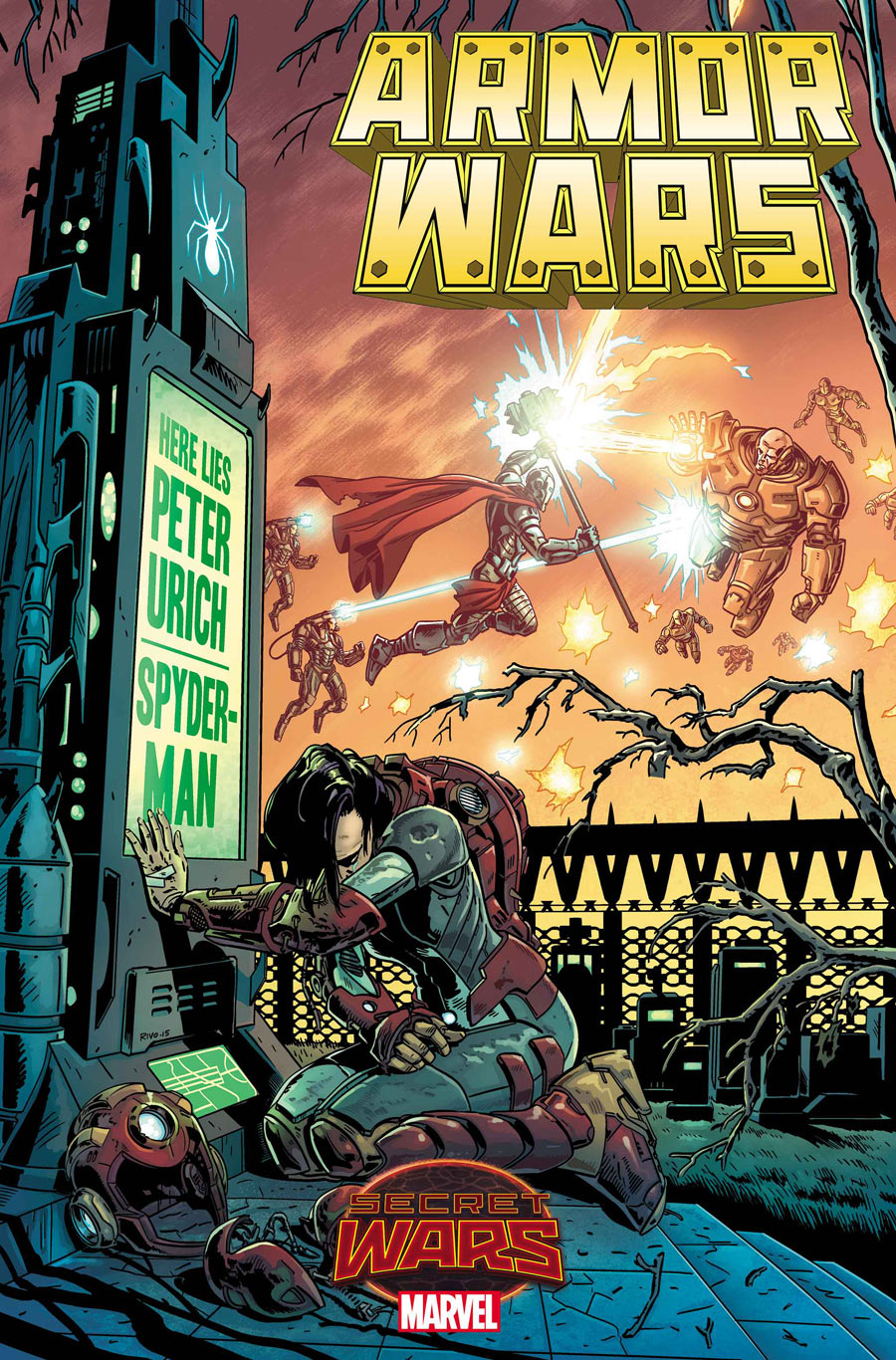 Armor Wars #3, copertina di Paul Rivoche