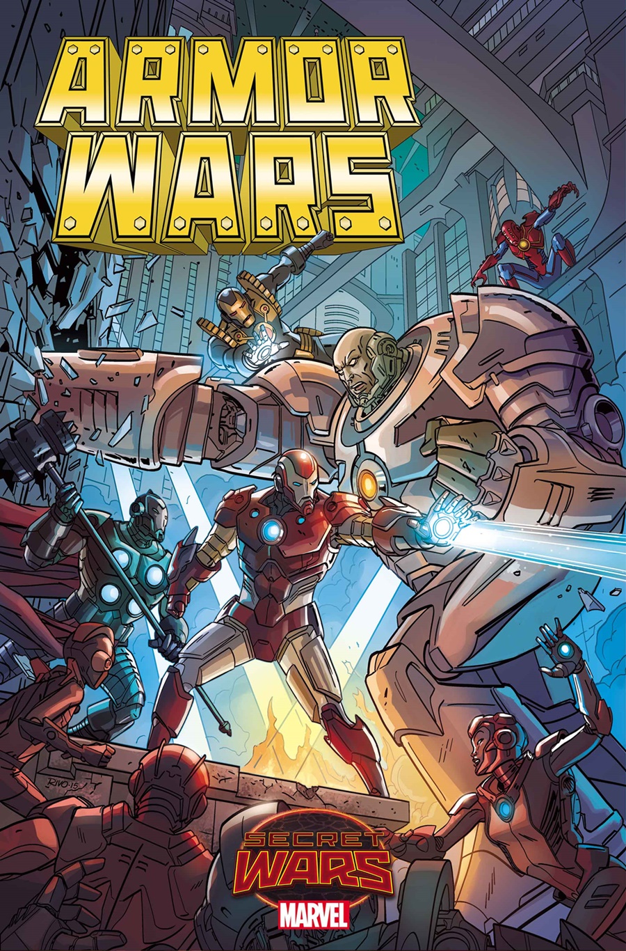 Armor Wars #1, copertina di Paul Rivoche