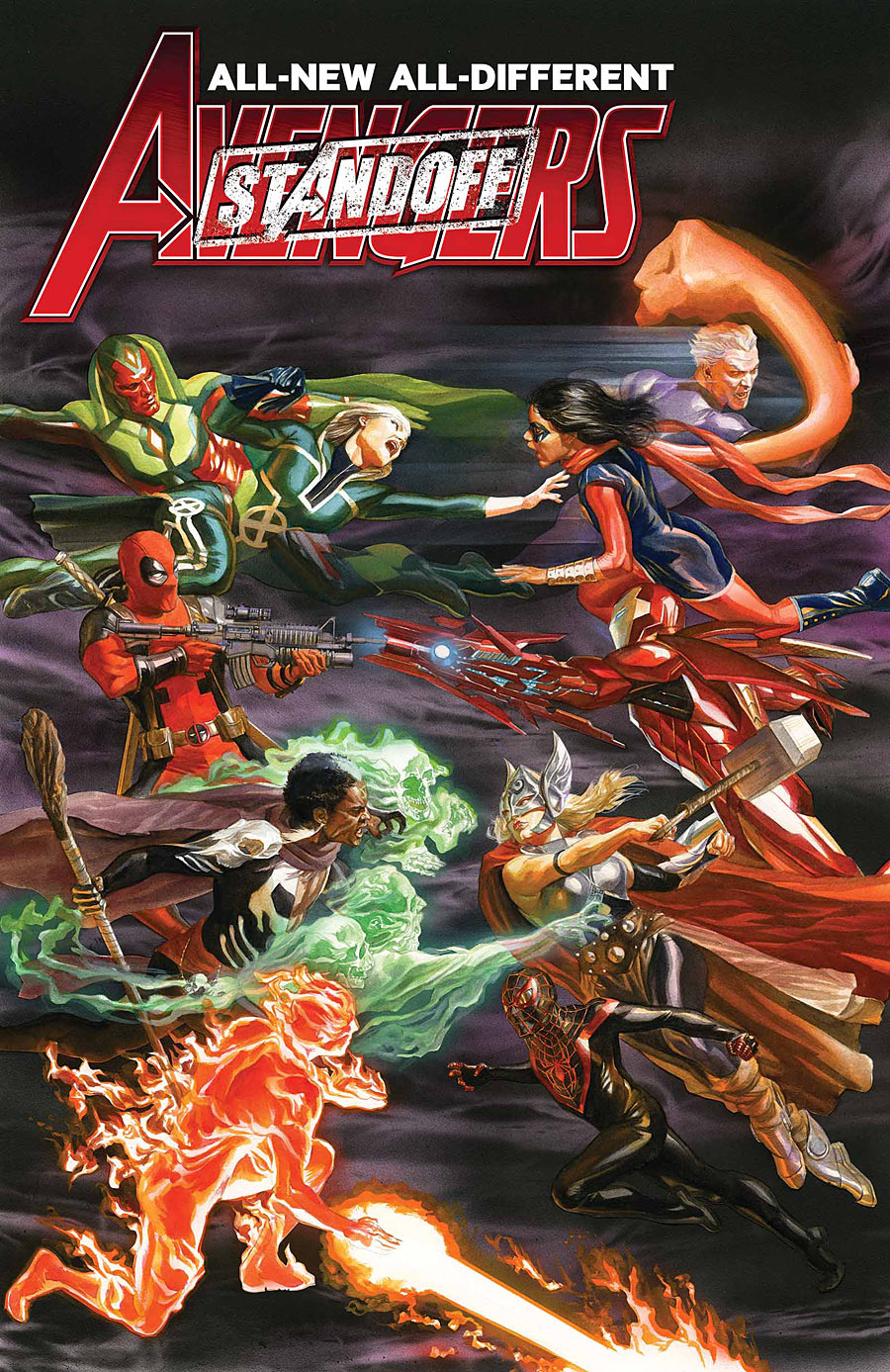 All-New, All-DIfferent Avengers #7, copertina di Alex Ross