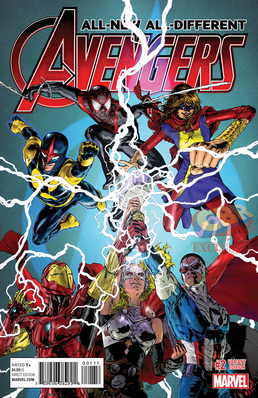 All-New, All-Different Avengers #2, copertina variant di Oscar Jimenez