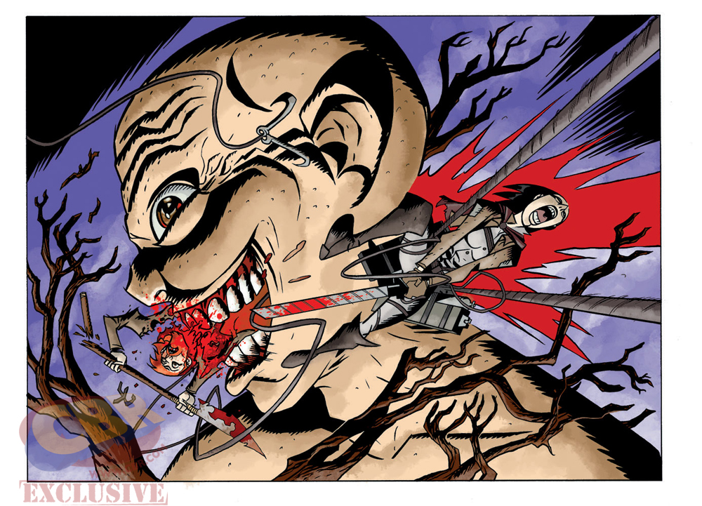 Attack on Titan Anthology - Disegno di Michael Avon Oeming