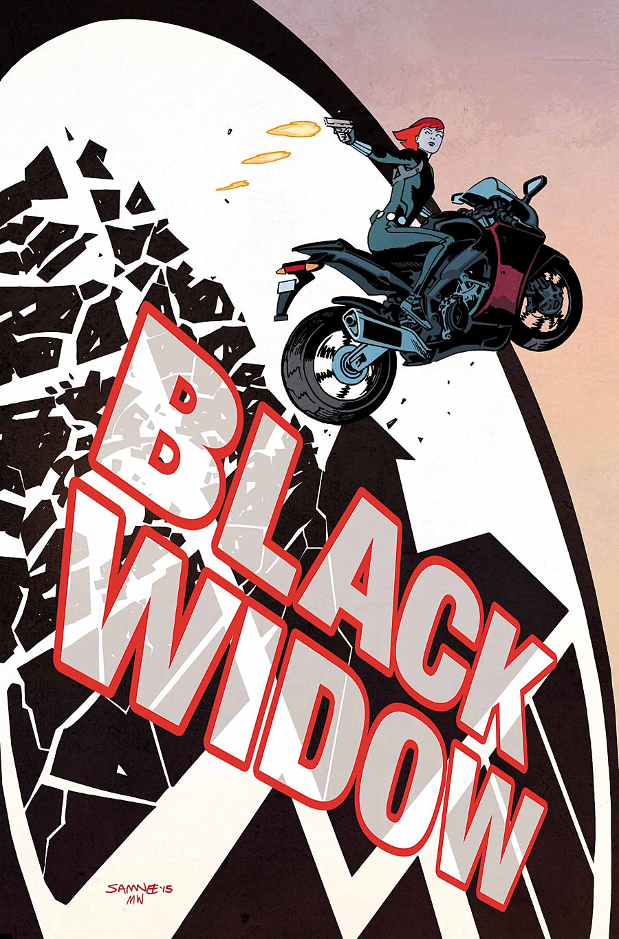 Black Widow #1, copertina di Chris Samnee