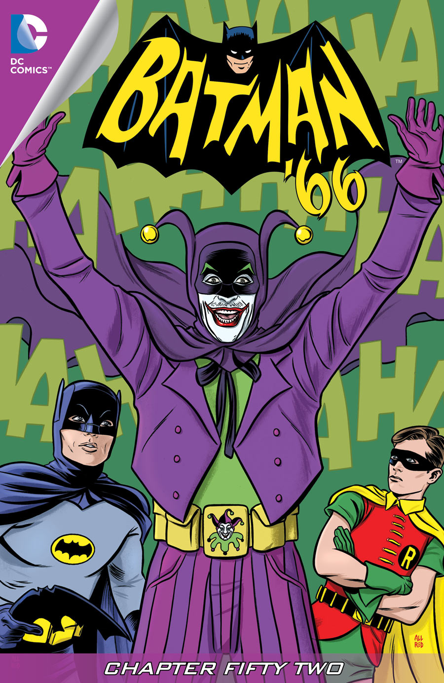 Batman '66 #52, copertina di Mike Allred