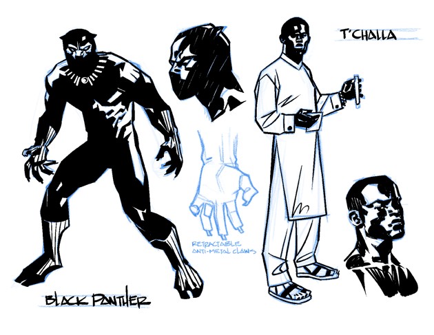 Black Panter, studi di Brian Stelfreeze 02