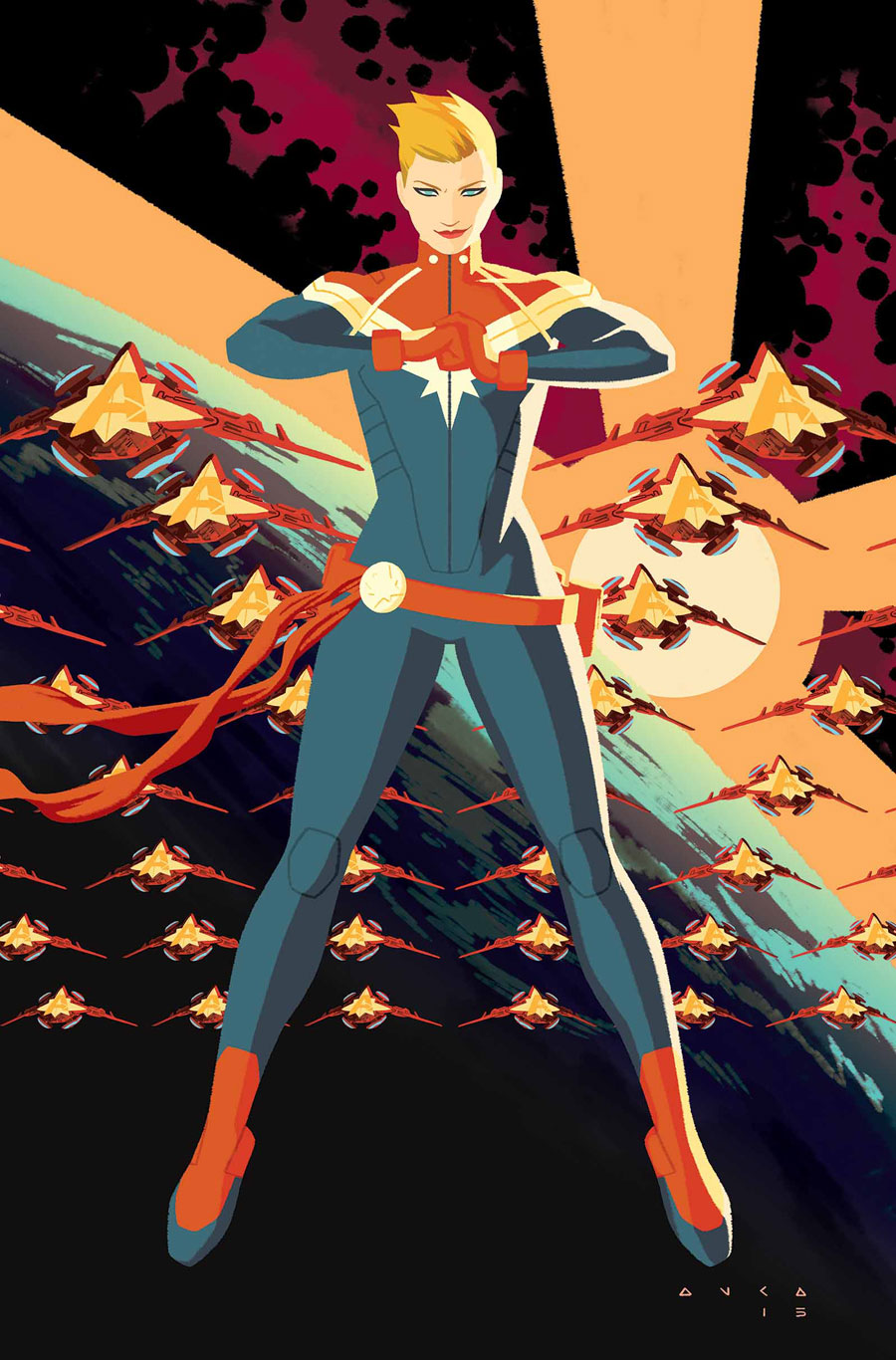 Captain Marvel #1, copertina di Kris Anka