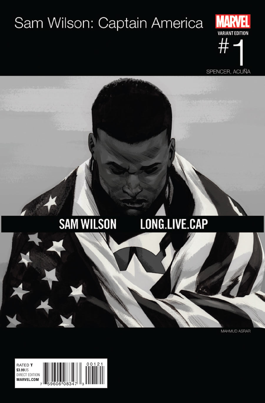 Captain America - Sam Wilson #1, hip-hop variant cover