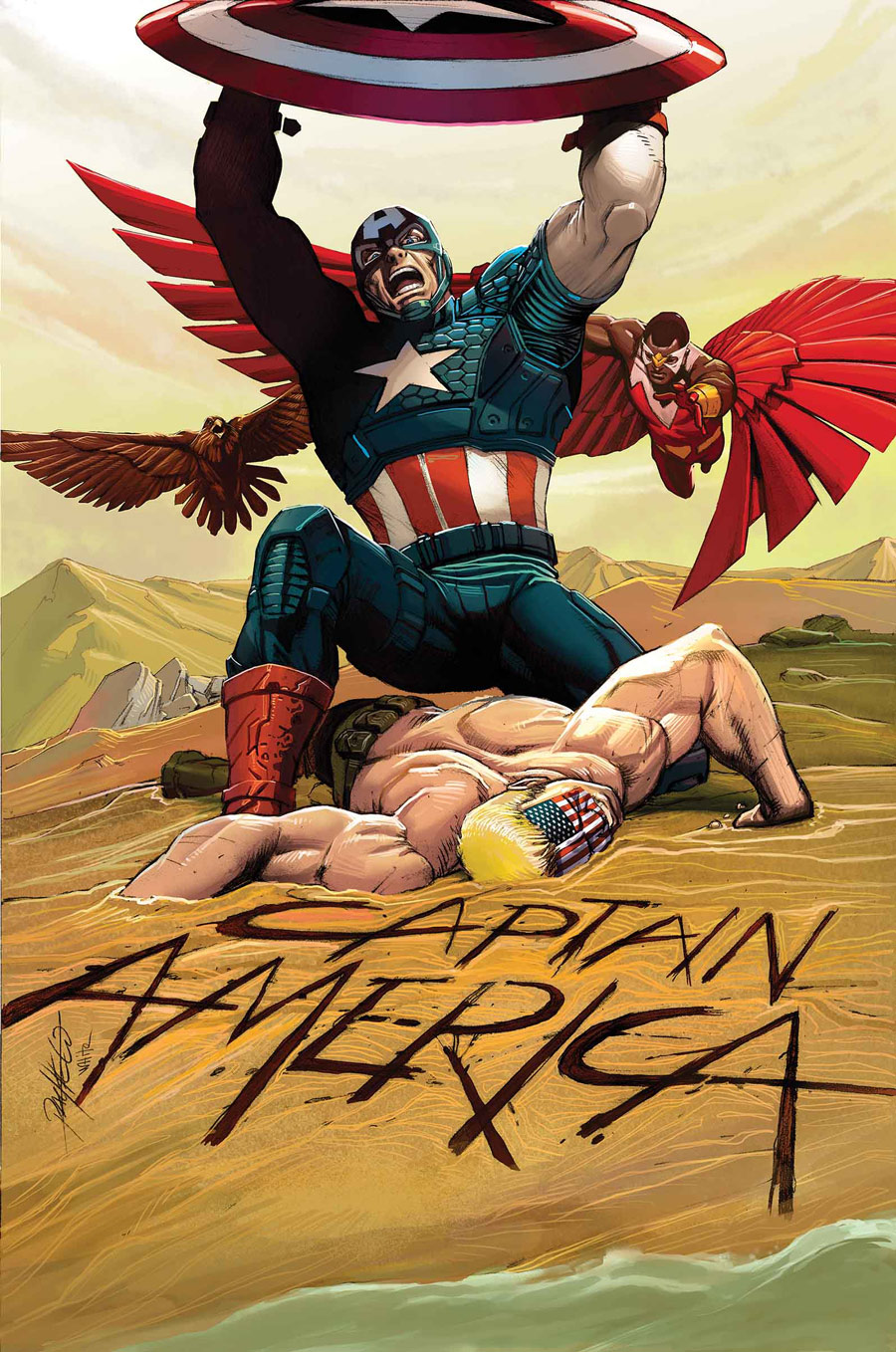 Captain America #14, copertina di Carlos Pacheco