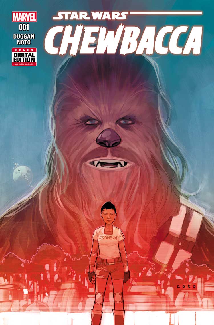 Chewbacca #1, copertina di Phil Noto