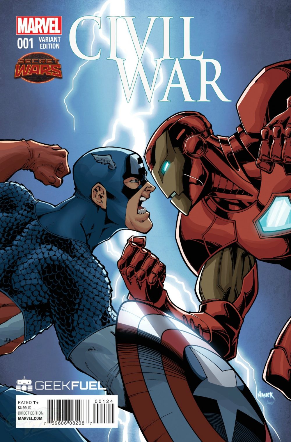 Civil War #1, variant cover di Malick