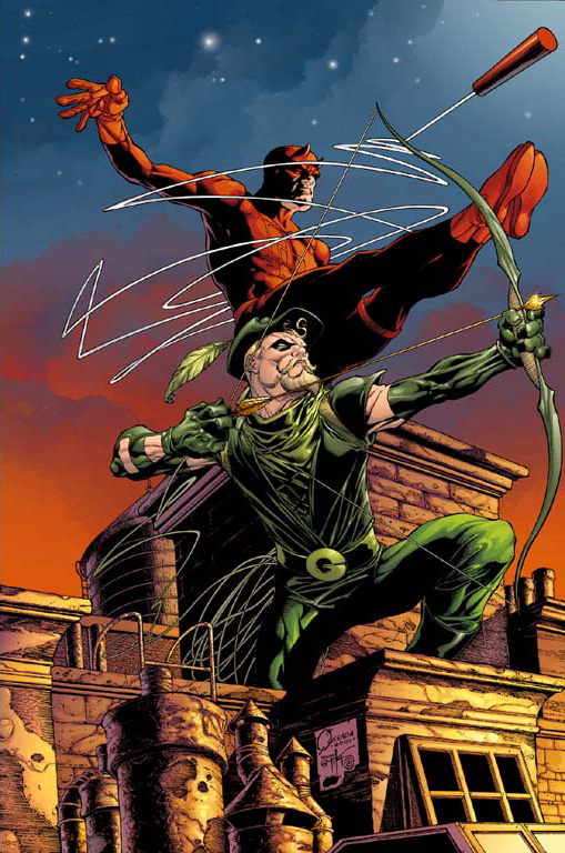 Daredevil e Frecci Verde: arte di Joe Quesada