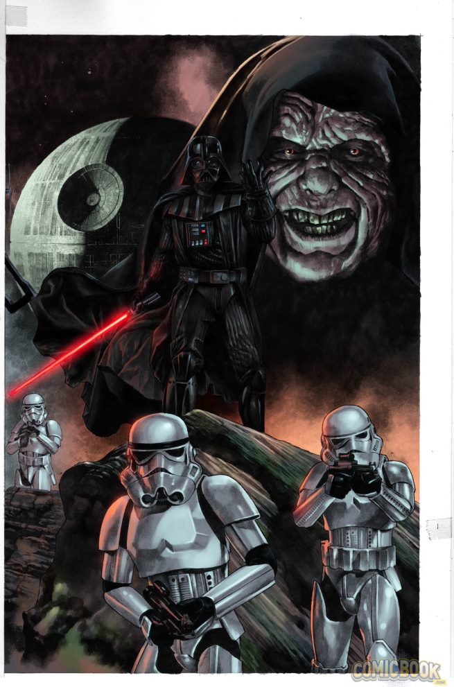 Darth Vader #1, variant cover di Mico Suayan