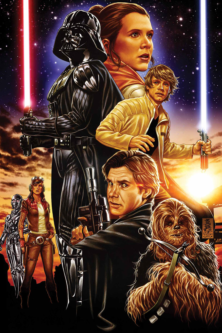 Darth Vader #15, copertina di Mark Brooks