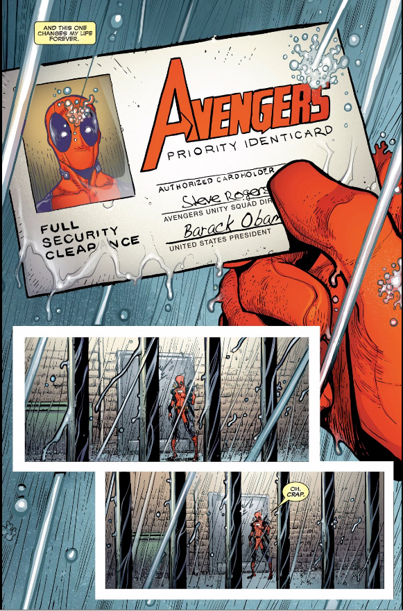 Deadpool Avengers ID Card