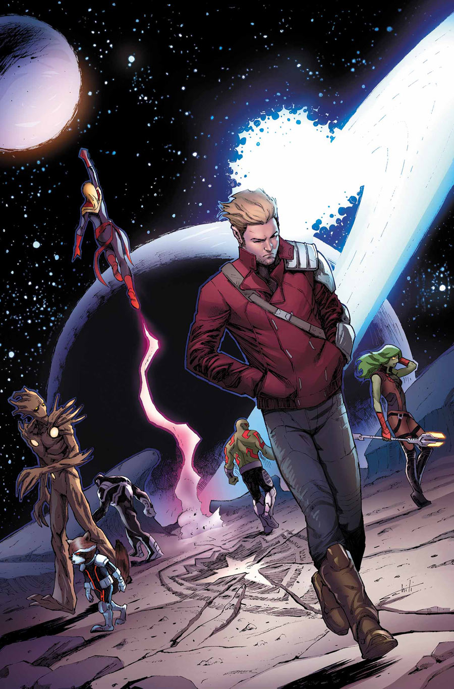 Guardians of the Galaxy #27, copertina di Valerio Schiti