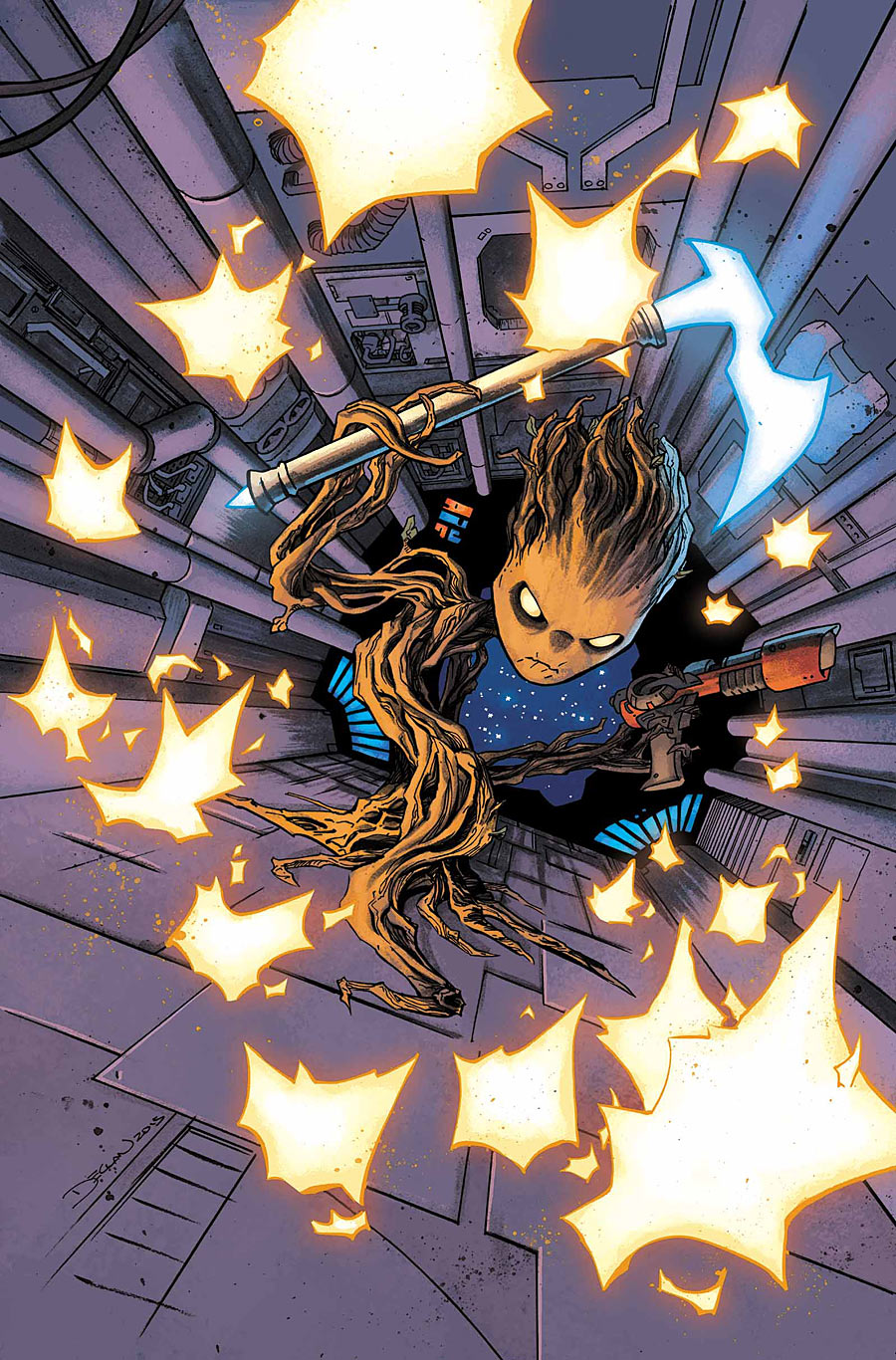 Groot #5, copertina di Declan Shalvey