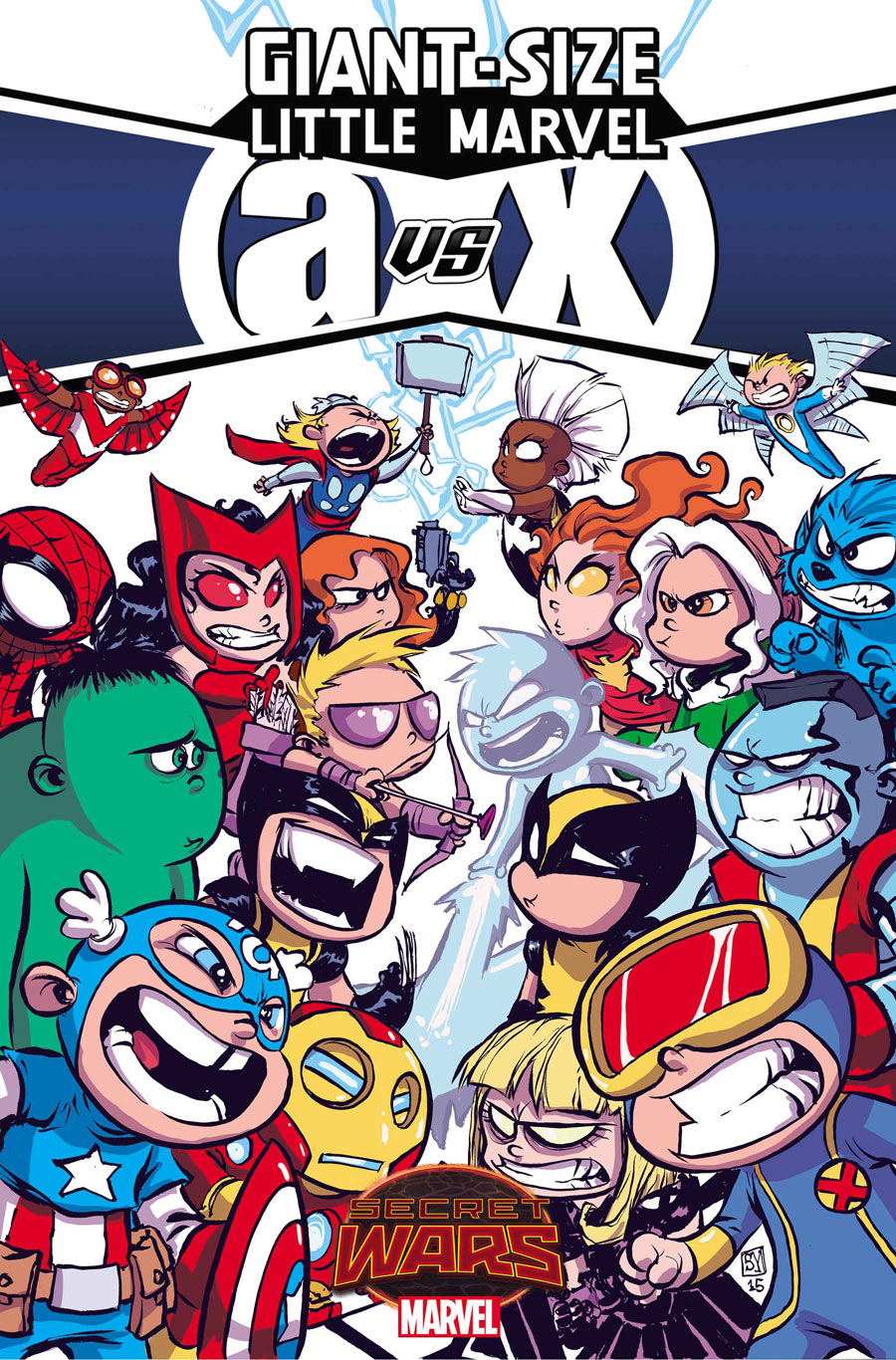 Giant-Size Little Marvel: AVX #1, copertina di Skottie Young