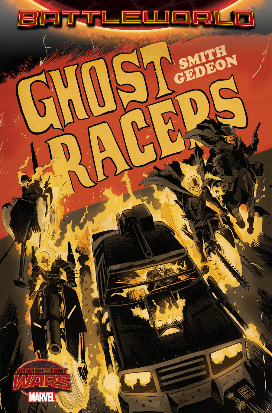 Ghost Racers #1, copertina di Francesco Francavilla