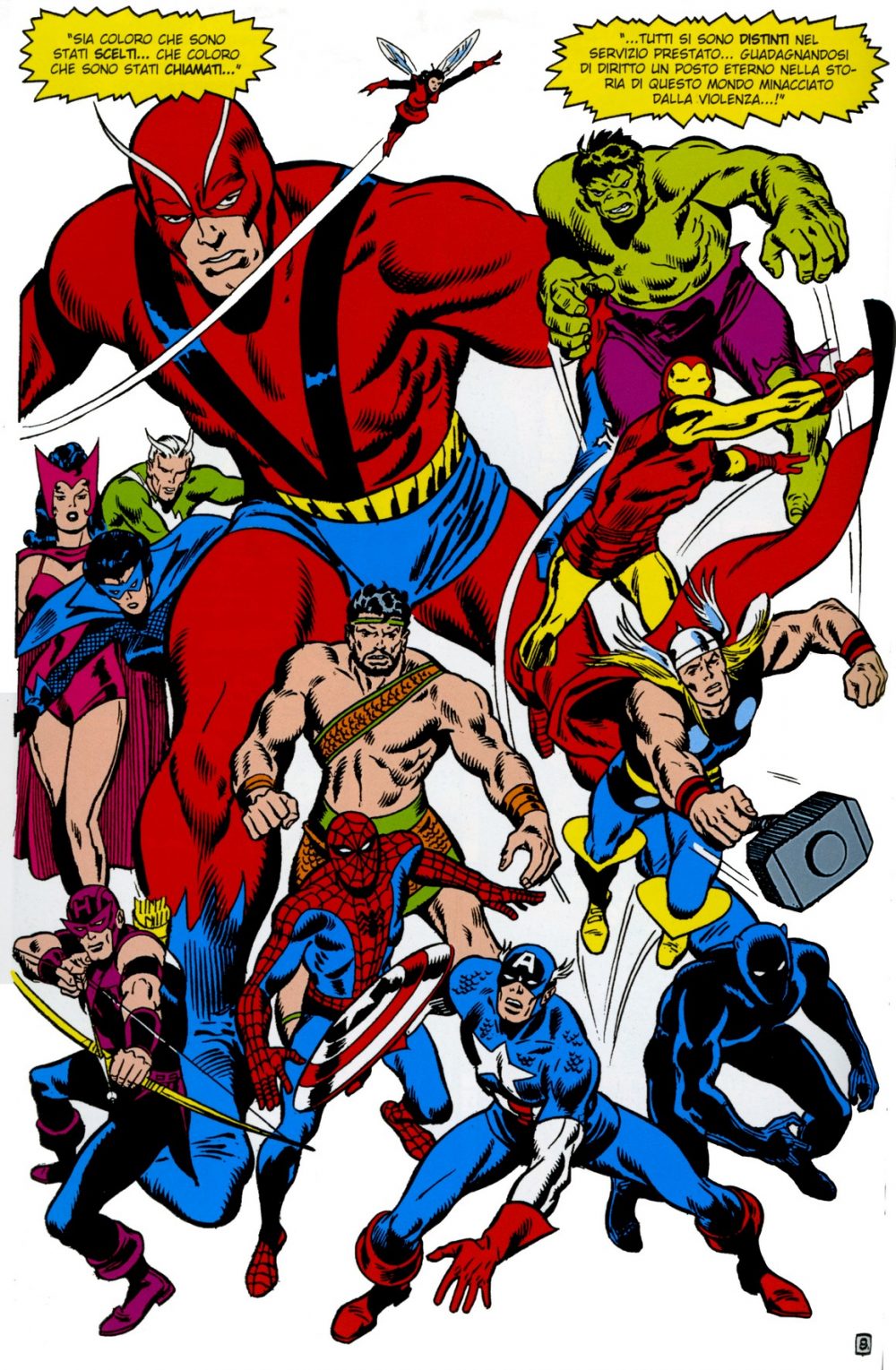 Gli Avengers disegnati da Buscema