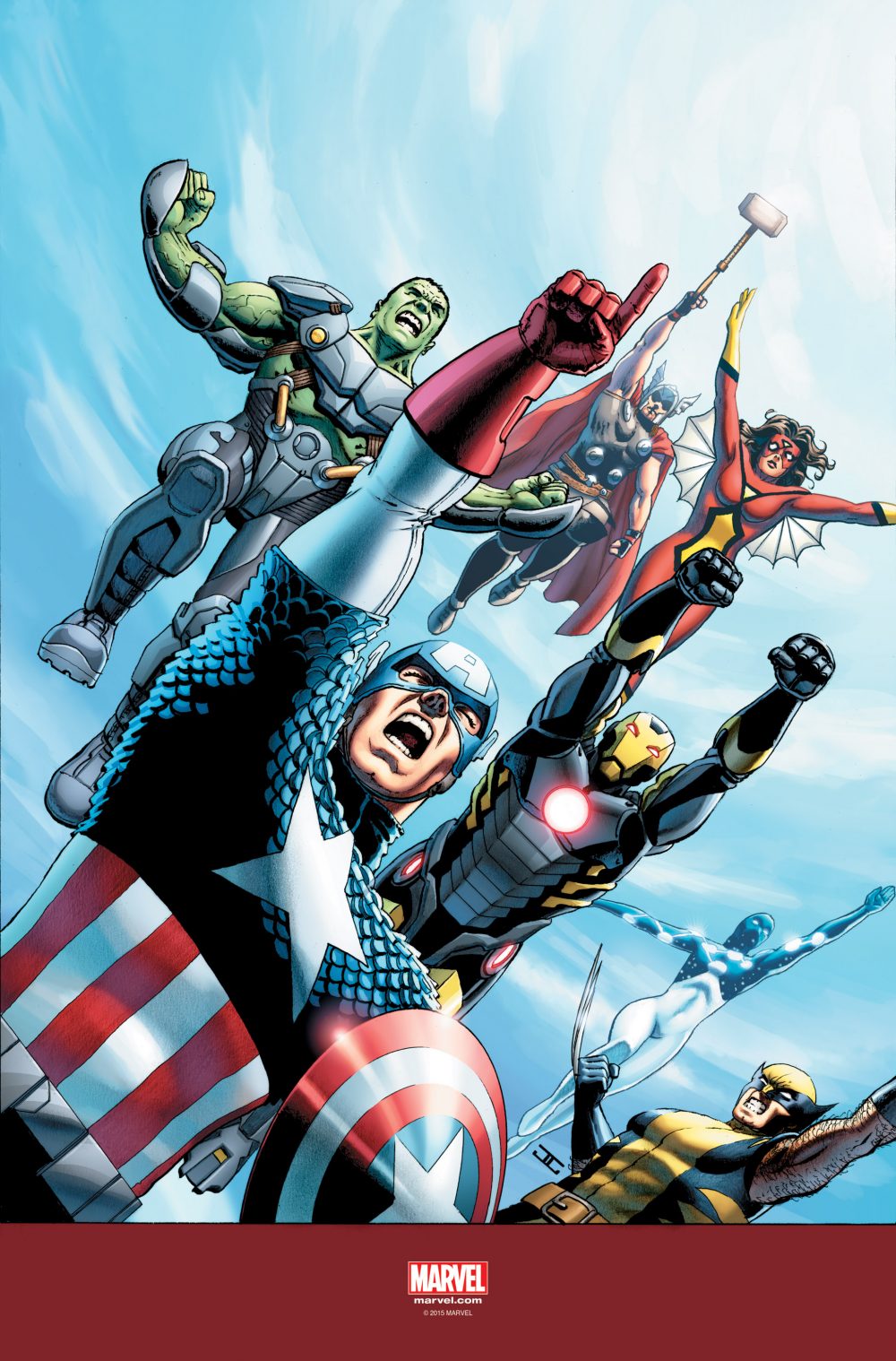 Gli Avengers nella loro attuale versione fumettistica