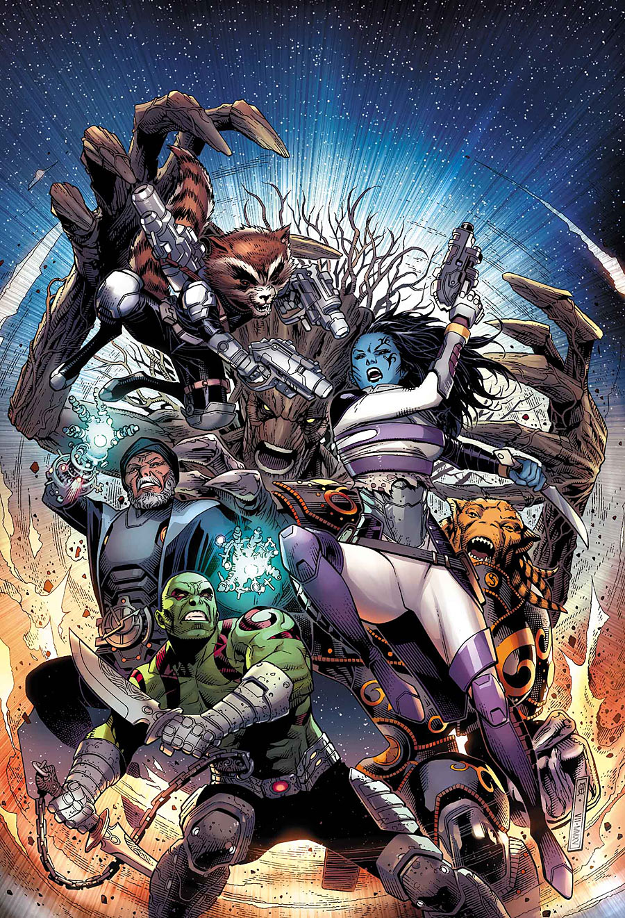 Guardians of Infinity #1, copertina di Jim Cheung