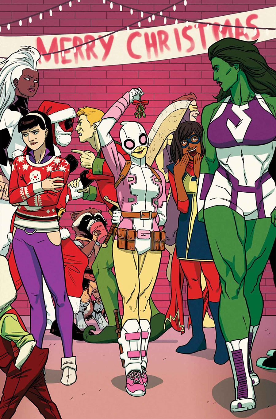 Gwenpool Holyday Special, copertina di Langdon Moss