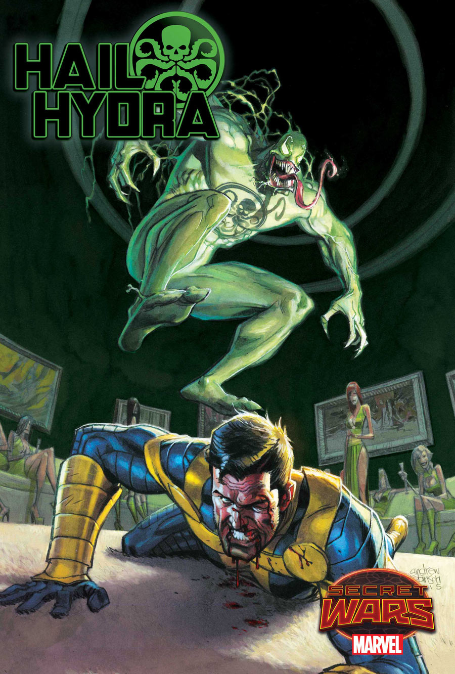 Hail Hydra #2, copertina di Roland Boschi