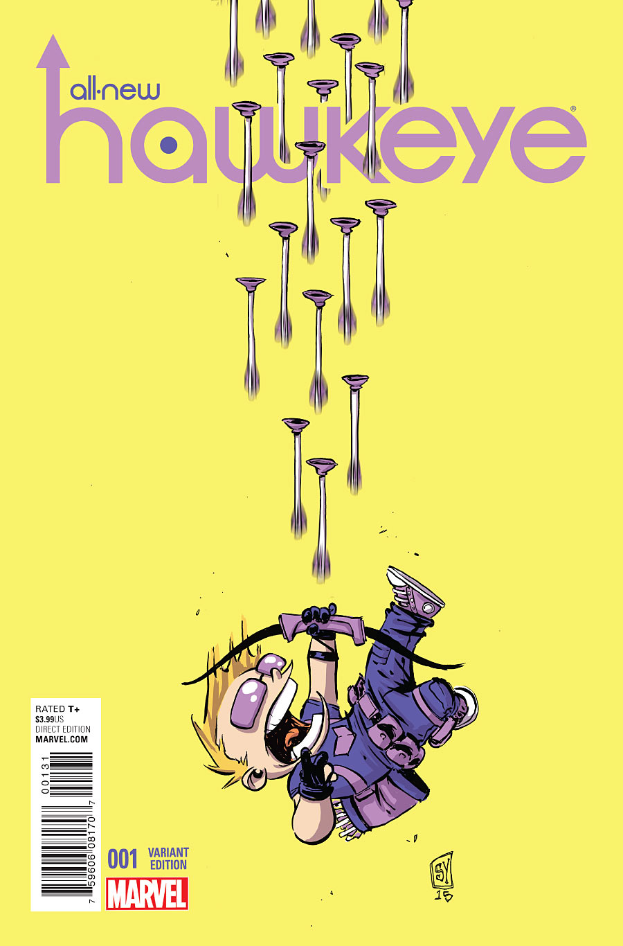 All-New Hawkeye #1, variant cover di Skottie Young