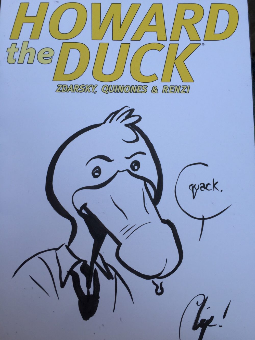 Howard The Duck #1, sketch variant di Chip Zdarsky