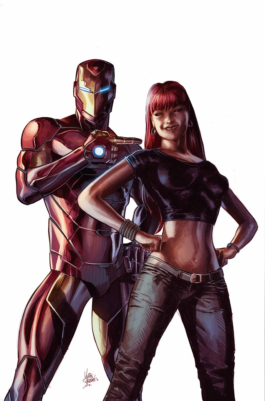 Invincible Iron Man #6, copertina di Mike Deodato Jr.