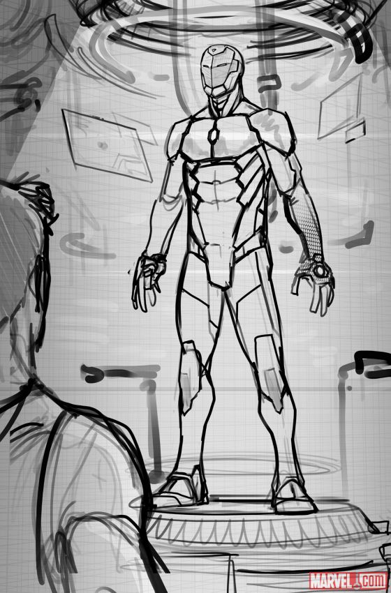 Iron Man Sketchbook, anteprima 2