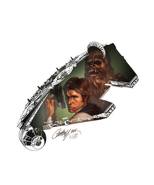 Han & Chewie - Cambpell for Disneyland