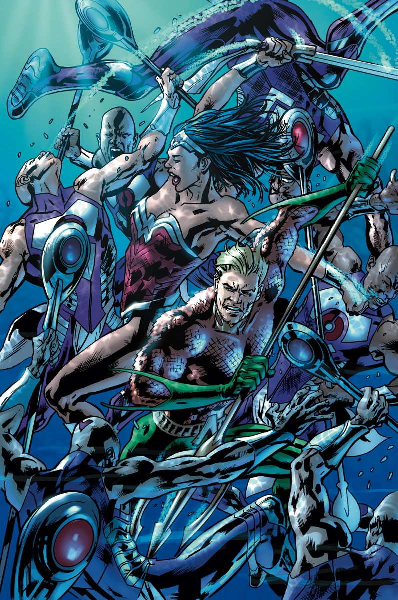 JLA #4, cover