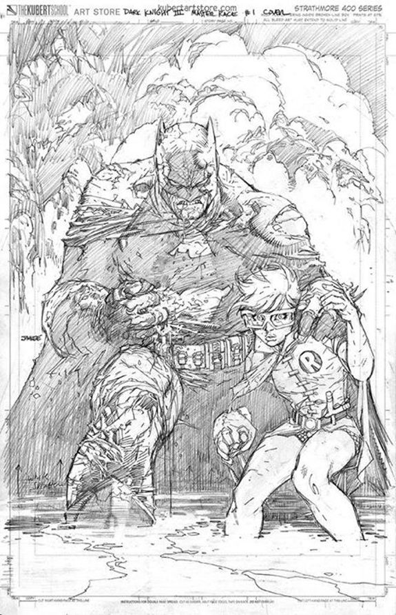 Batman: Dark Knight III - The Master Race #1, original sketch variant di Jim Lee