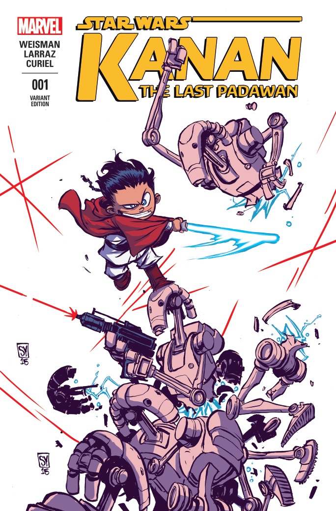 Kanan: The Last Padawan #1, variant cover di Skottie Young